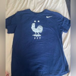 Les Bleues France National Football Nike Tshirt Size Large